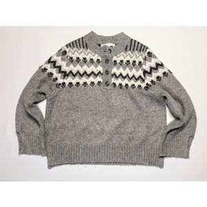 Zara Fair Isle Sweater Small
